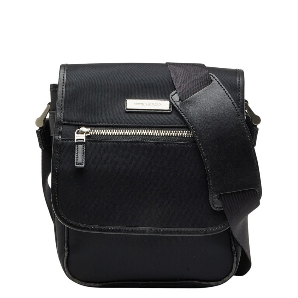 Burberry Nova Check Shoulder Bag, Crossbody Black Nylon Leather, Men's & Wome...